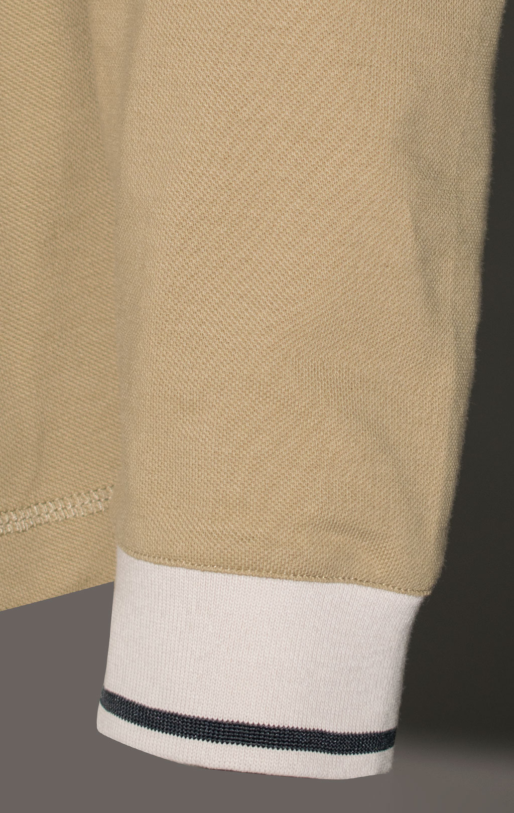 Поло-лонгслив AERONAUTICA MILITARE CORSO GRIFO SS 24/TR sand washed (PO 1791) 