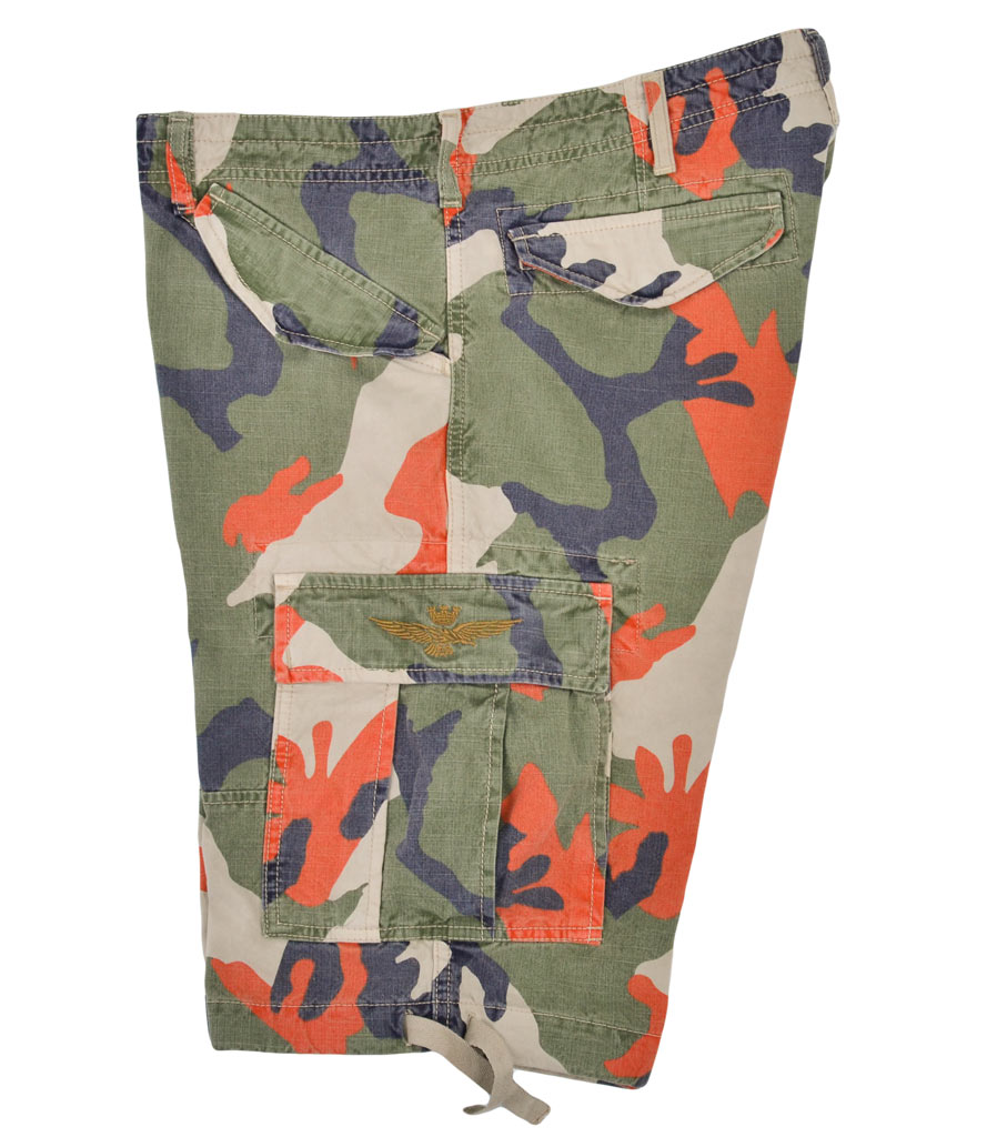 Шорты AERONAUTICA MILITARE camouflage arancio (BE 047) 