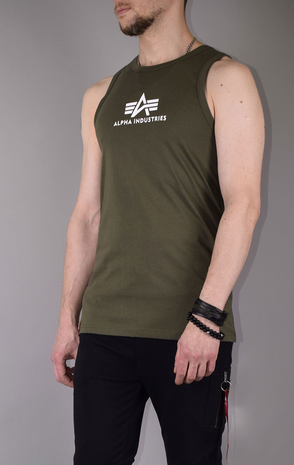 Майка ALPHA INDUSTRIES BASIC TANK dark olive 