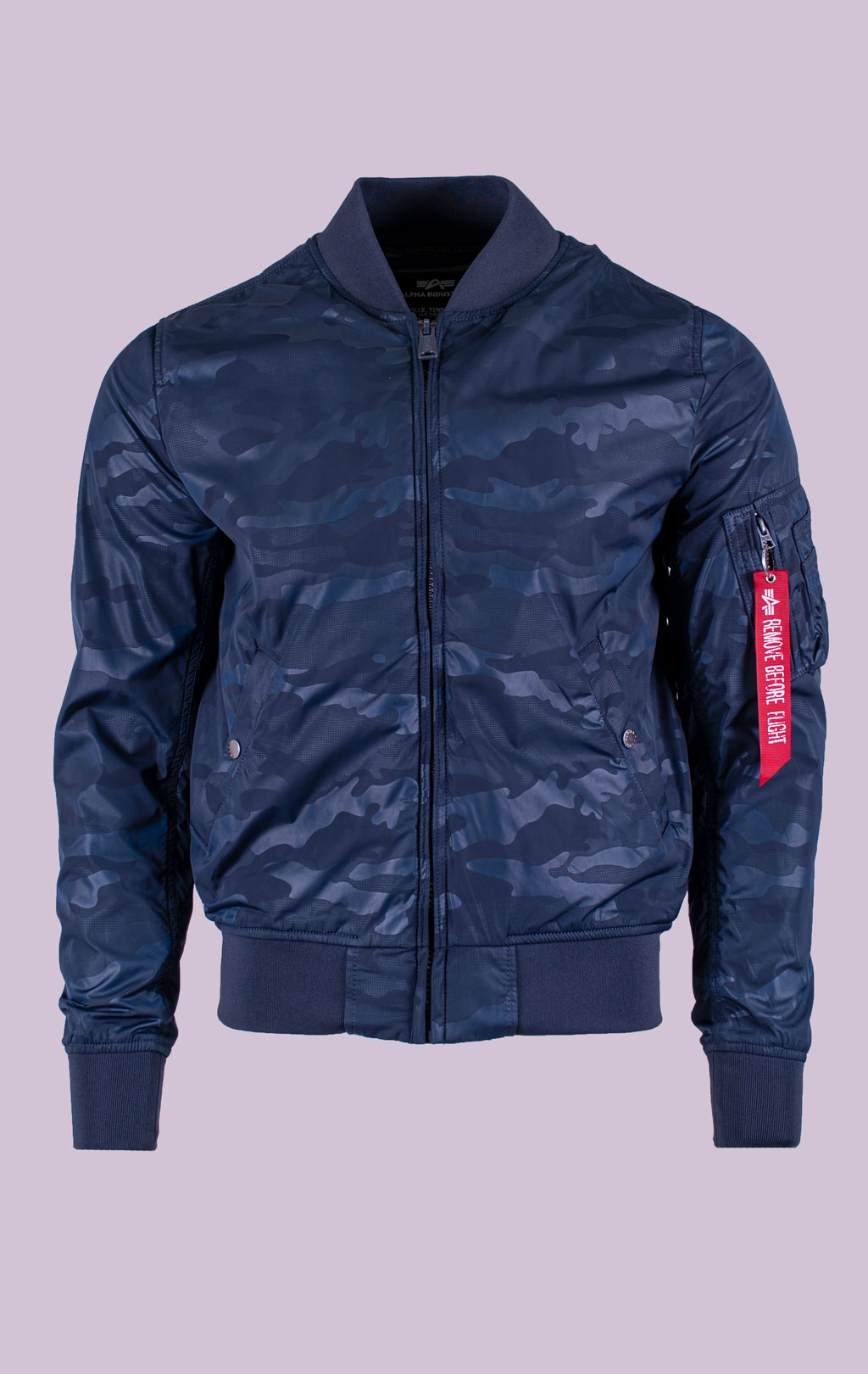 Бомбер ALPHA INDUSTRIES MA-1 HIDDEN CAMO rep. blue 