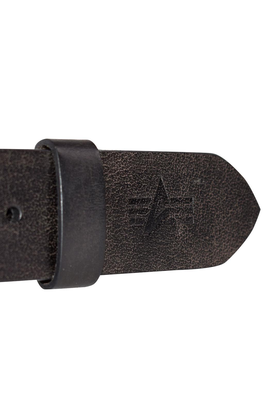 Ремень ALPHA INDUSTRIES 3D BELT кожа black