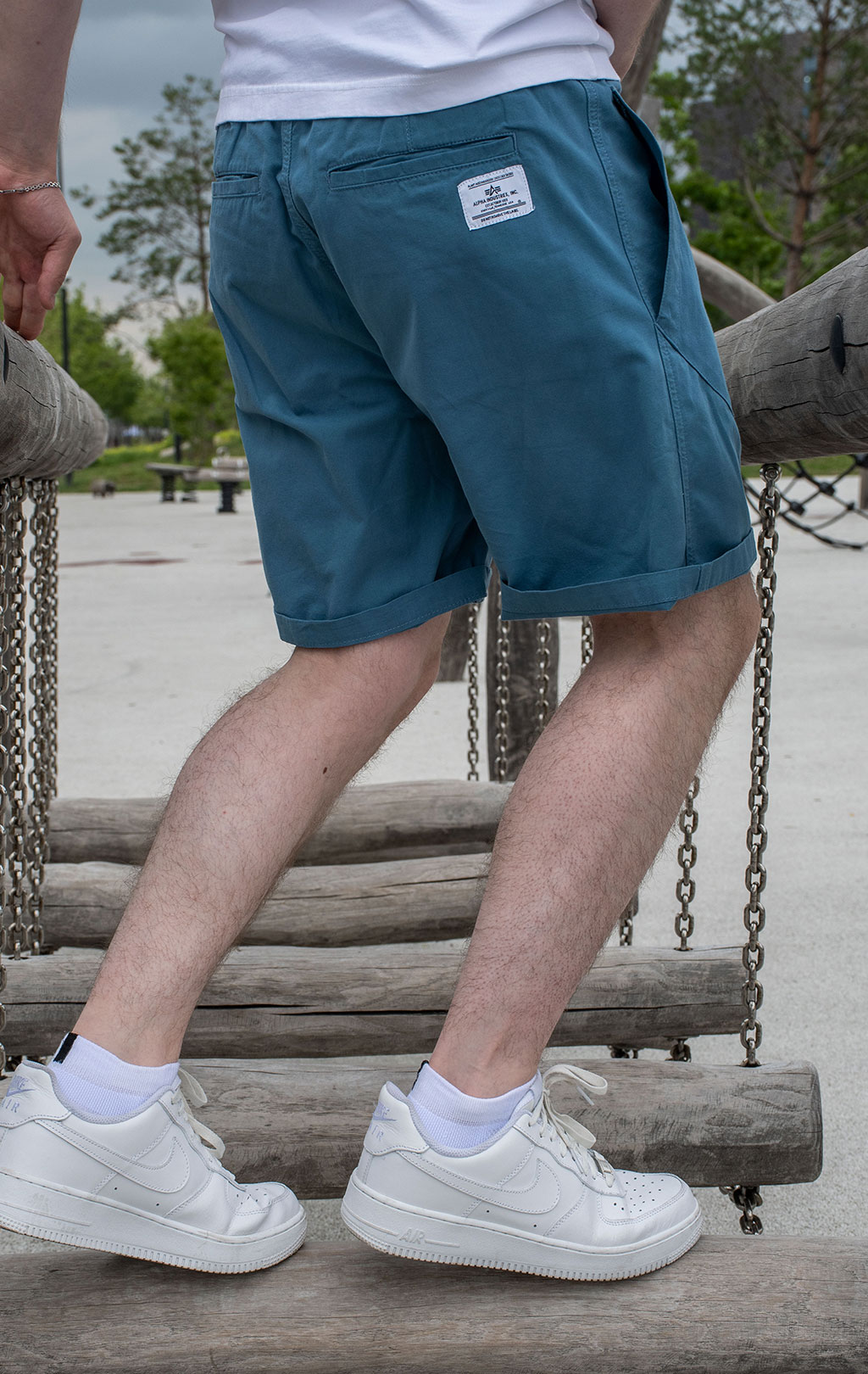 Шорты ALPHA INDUSTRIES DECK SHORT SS 24 m copen blue 