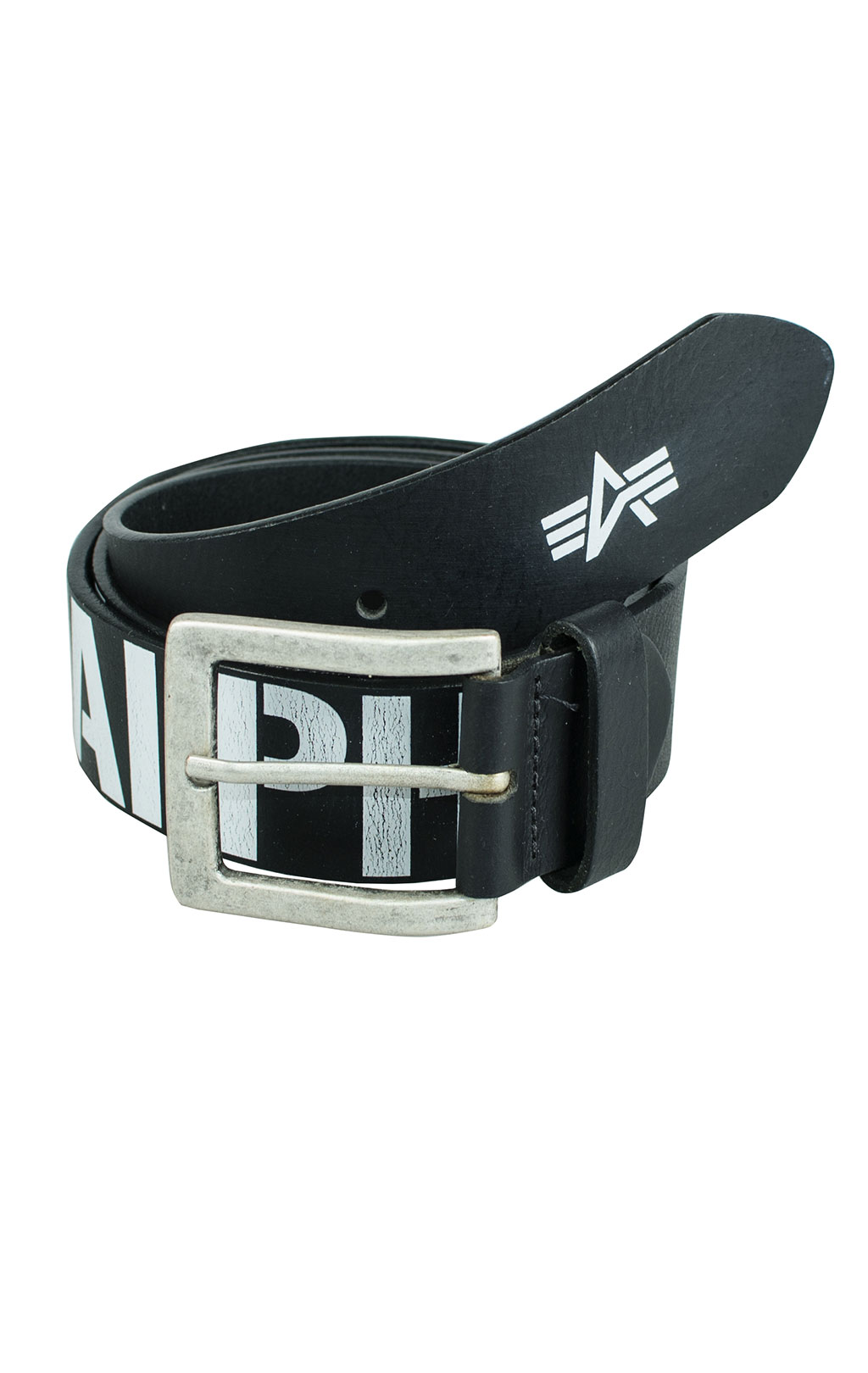 Ремень кожаный ALPHA INDUSTRIES PRINTED BELT black 