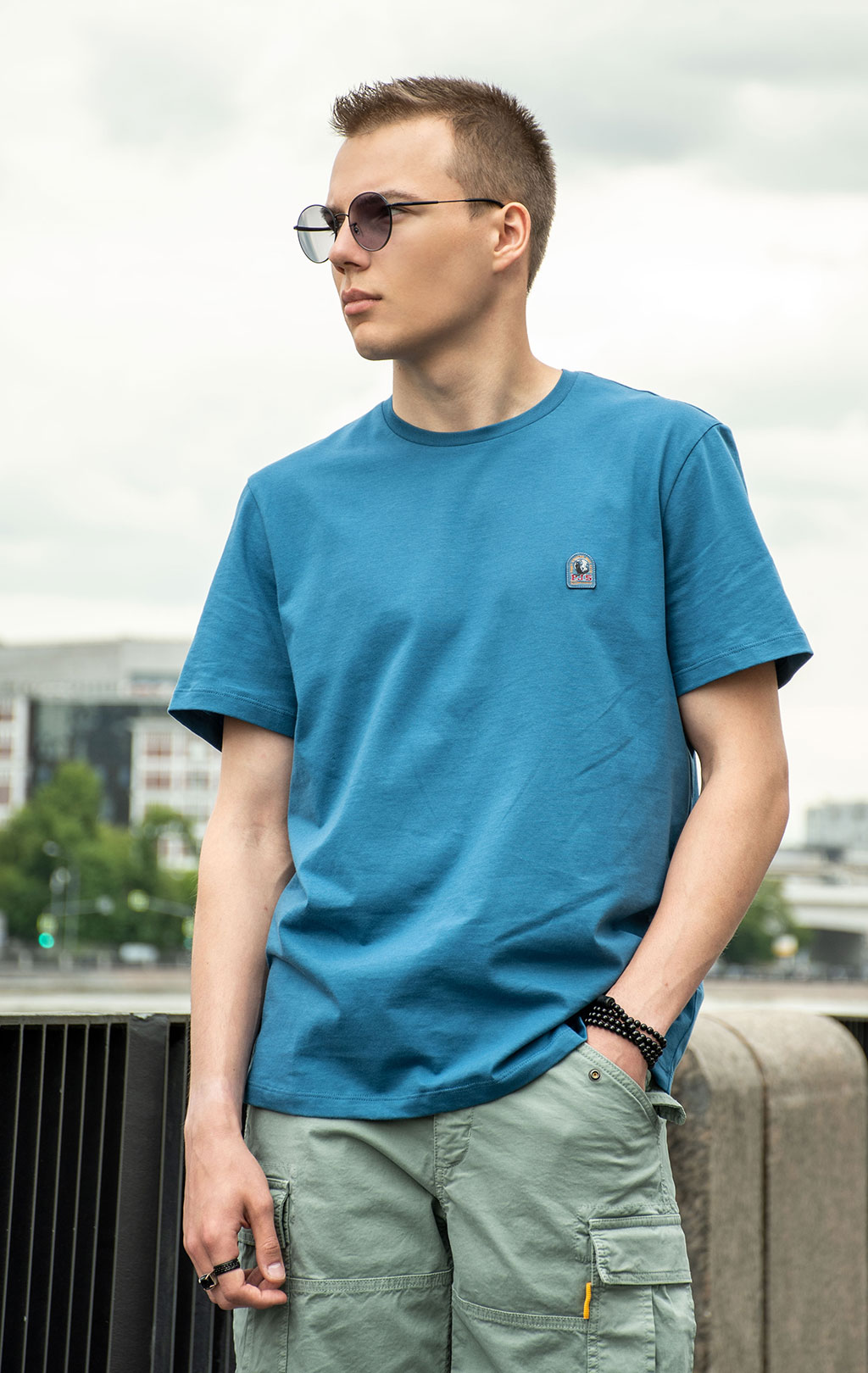 Футболка PARAJUMPERS PATCH TEE SS 25 m legion blue 