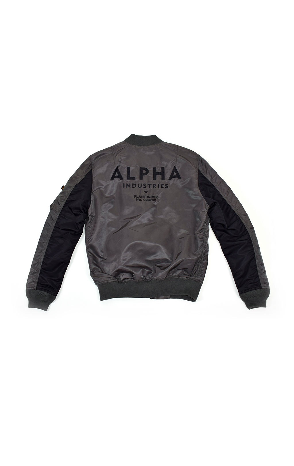 Ветровка-бомбер ALPHA INDUSTRIES TT CUSTOM MA-1 greyblack 