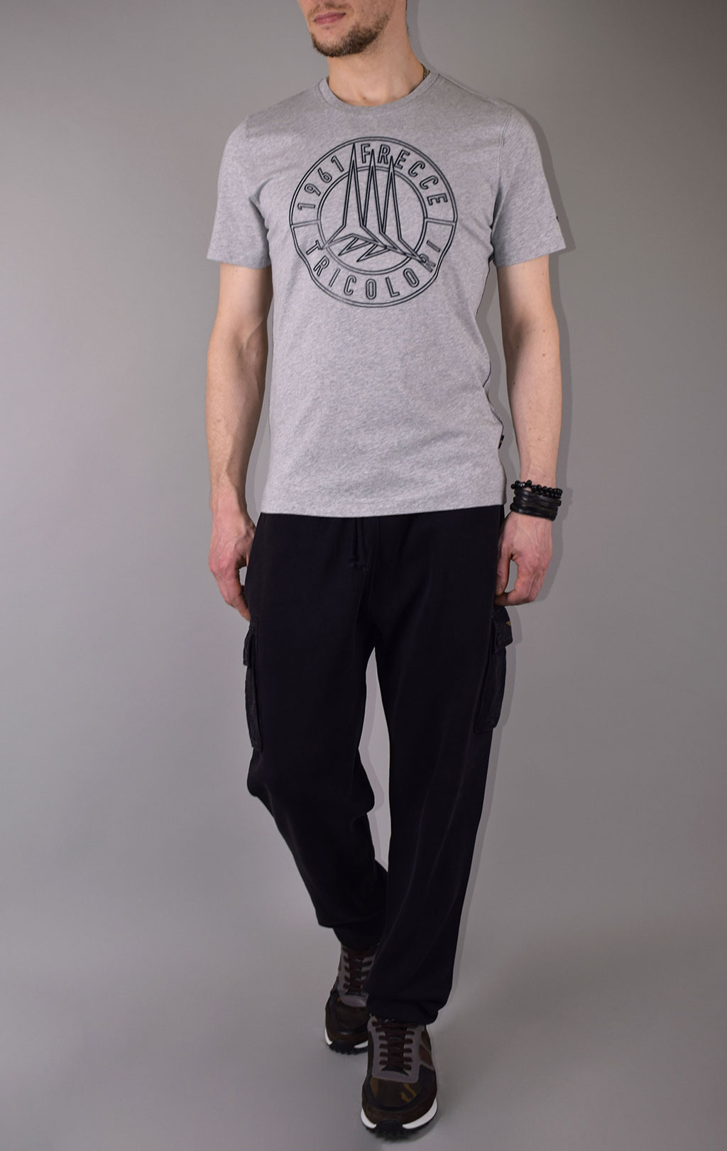 Футболка AERONAUTICA MILITARE SS 20 grigio melange (TS 1697)
