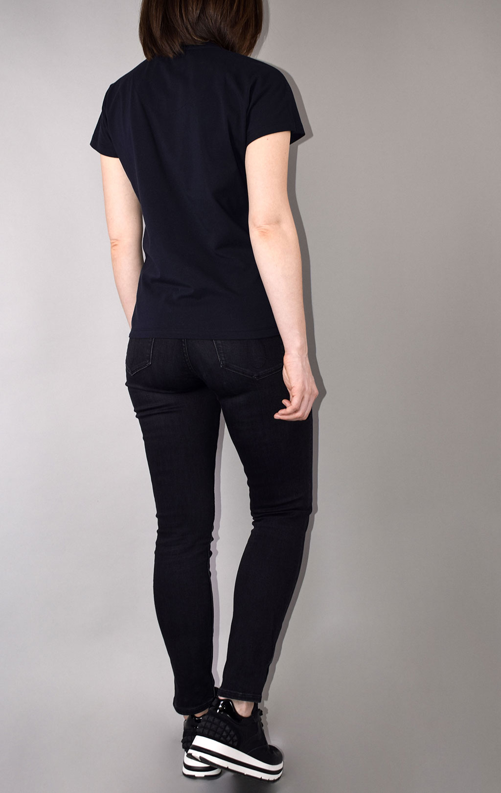 Женская футболка AERONAUTICA MILITARE SS 21/TR blue black (TS 1849)