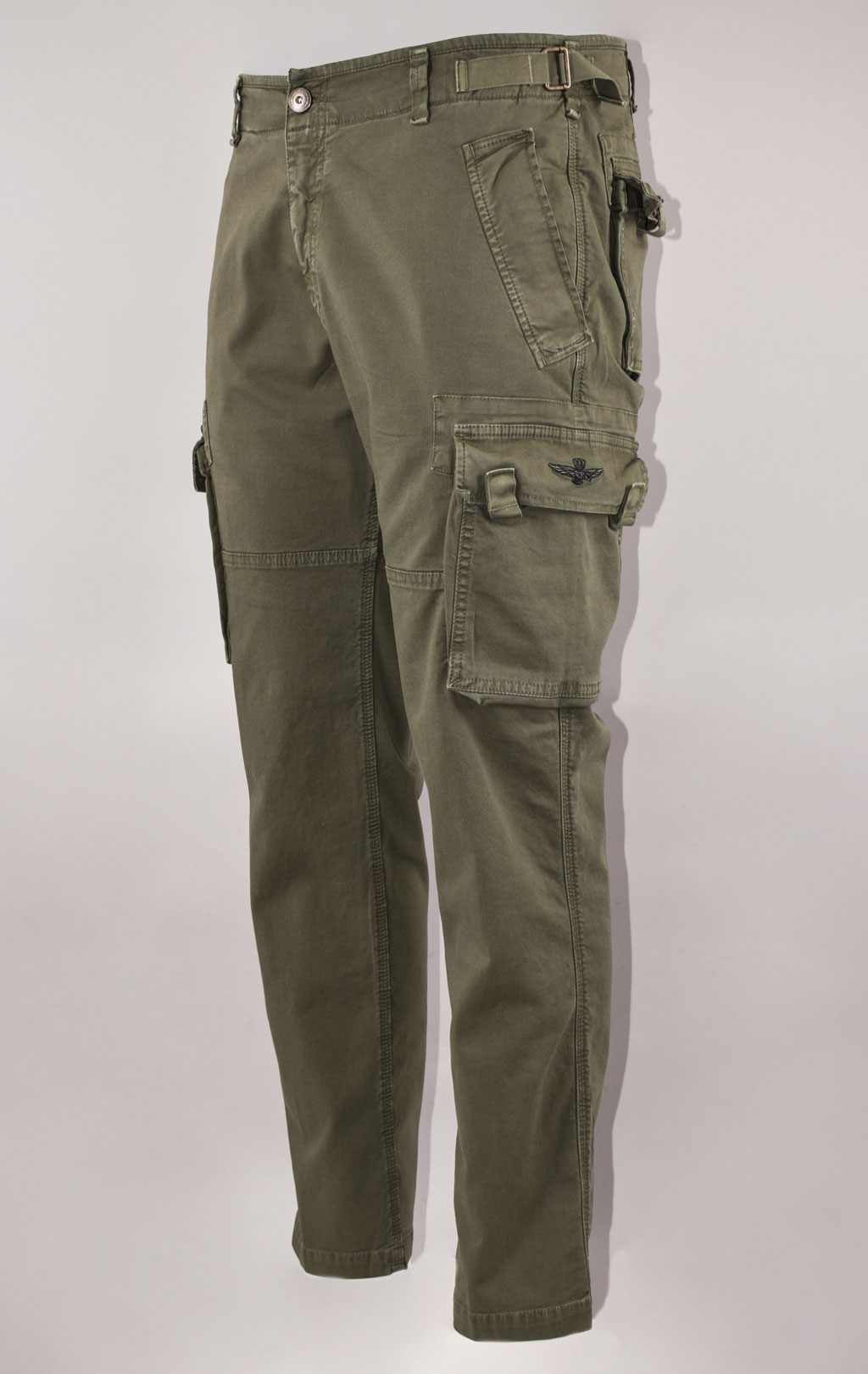 Брюки-карго AERONAUTICA MILITARE big size SS 22/AL verde militare (PA 1484) 