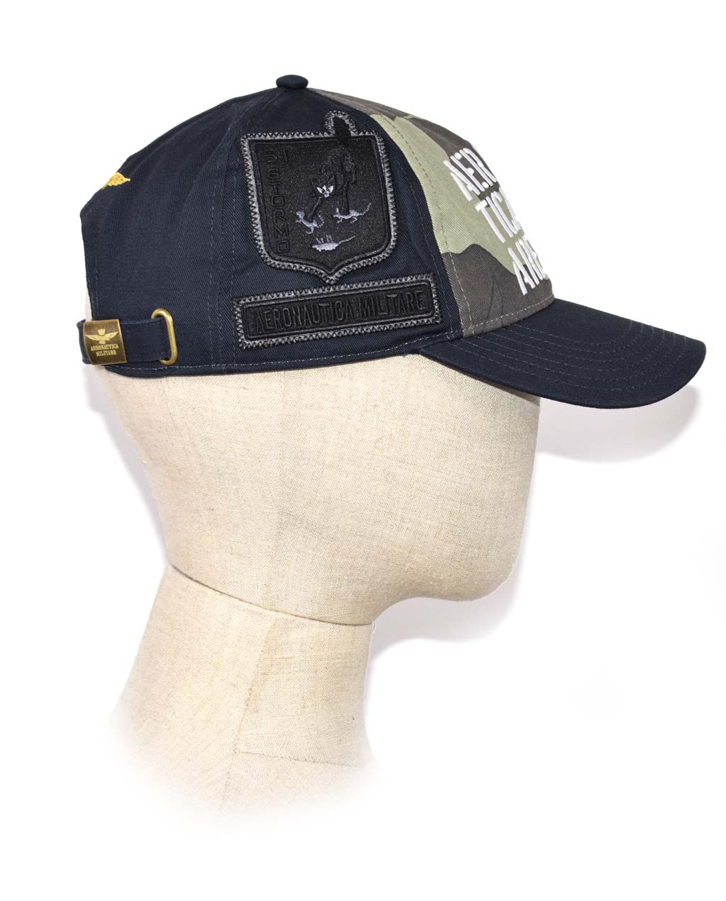 Бейсболка AERONAUTICA MILITARE FW 20/21/CN blue/camouflage (HA 1055)