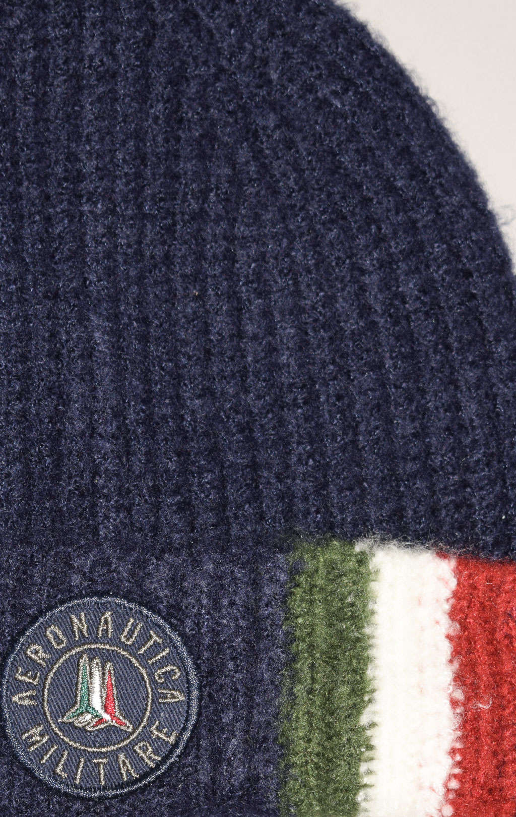 Шапка вязаная AERONAUTICA MILITARE FW 22/23/CN blue navy (CU 049)