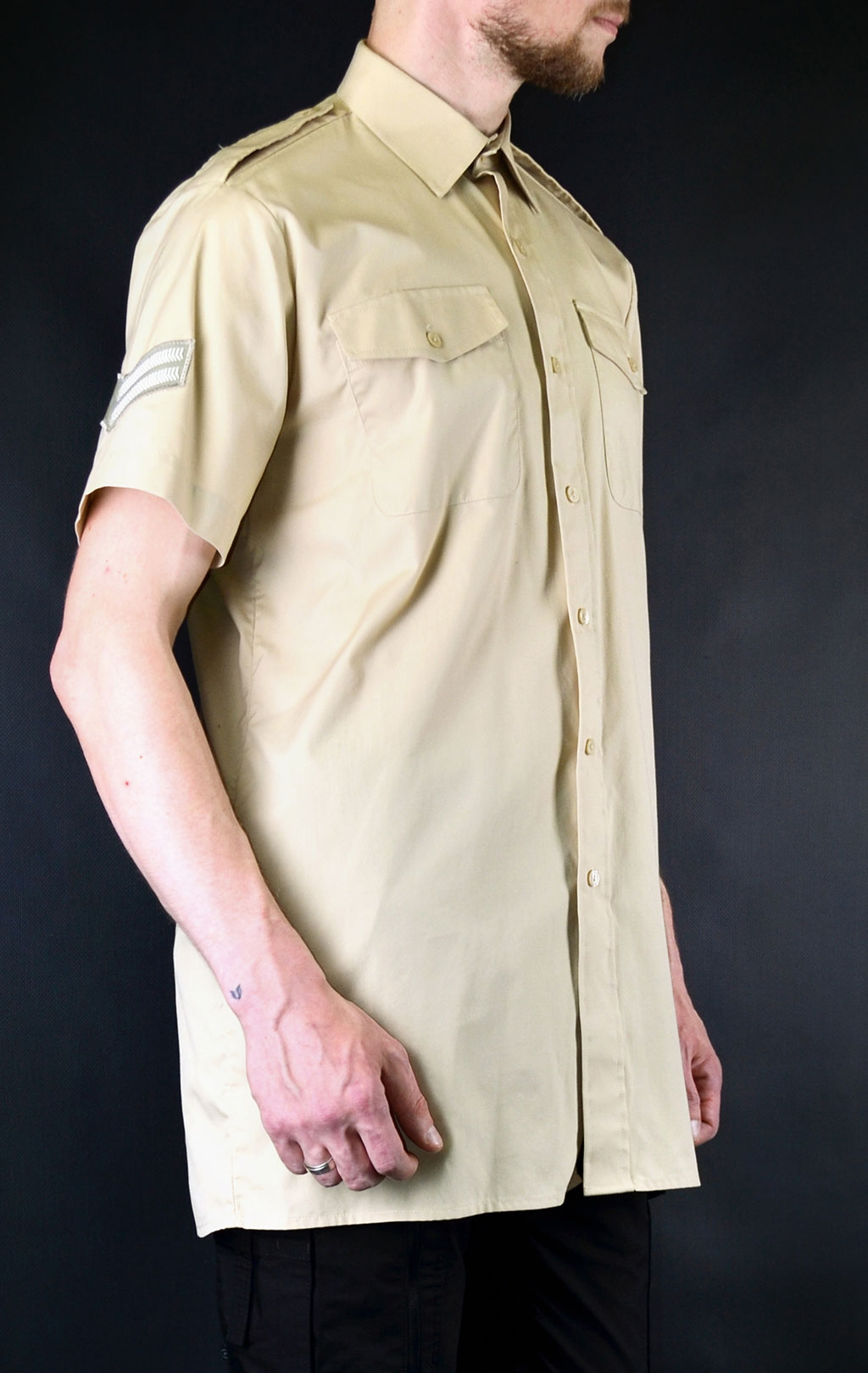 Рубашка армейская короткий рукав fawn (khaki) б/у Англия
