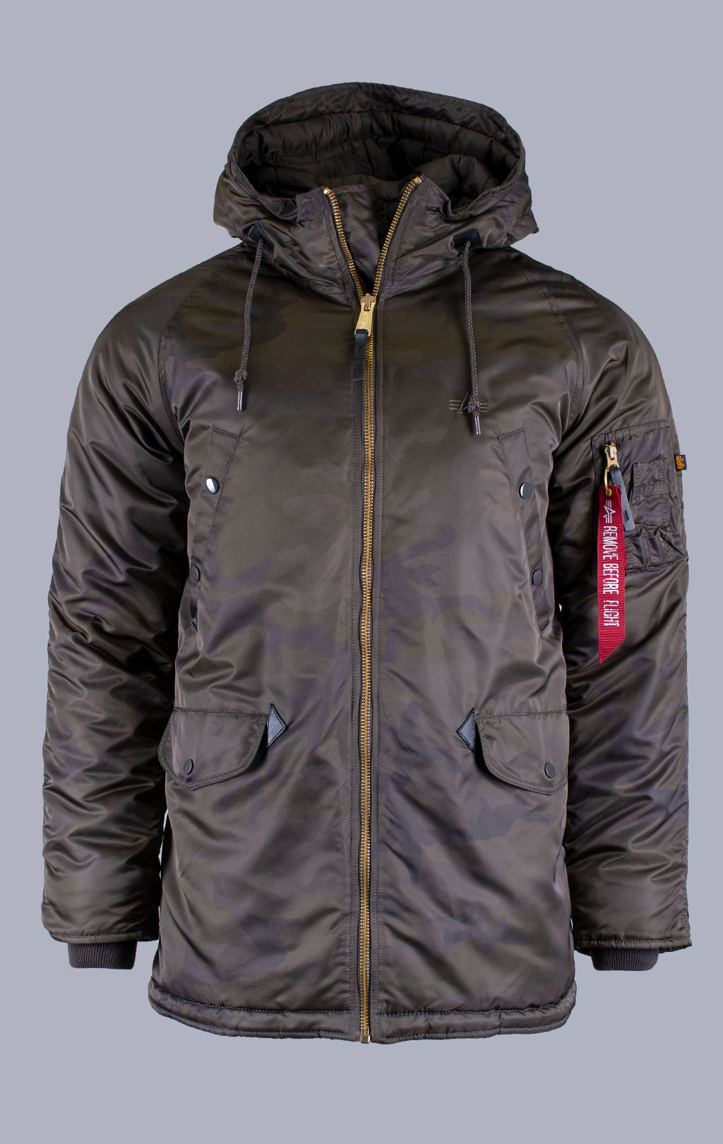 Аляска ALPHA INDUSTRIES PM N-3B dark olive camo 