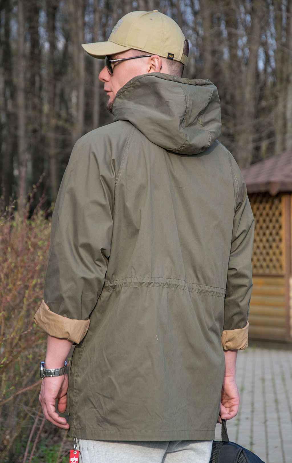 Ветровка ALPHA INDUSTRIES HOODED FIELD JACKET M-65 SS 23 m OG-107 green 