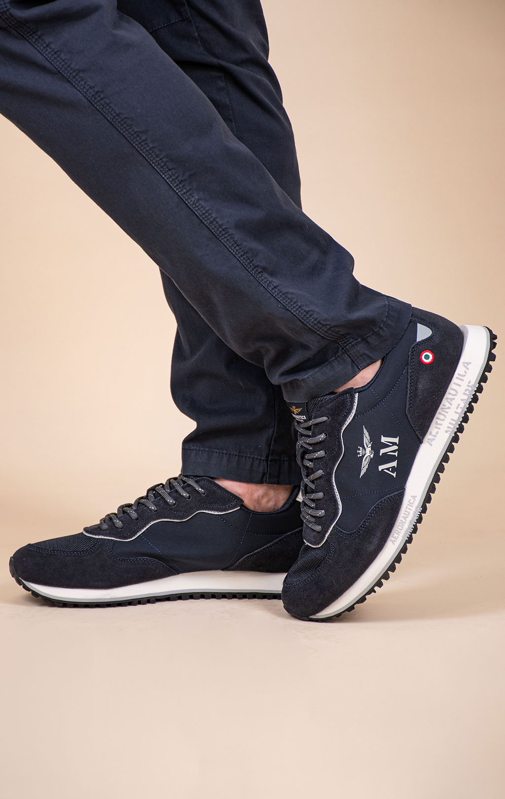 Кроссовки AERONAUTICA MILITARE (SC 0320) SS 26/CN blue scuro 