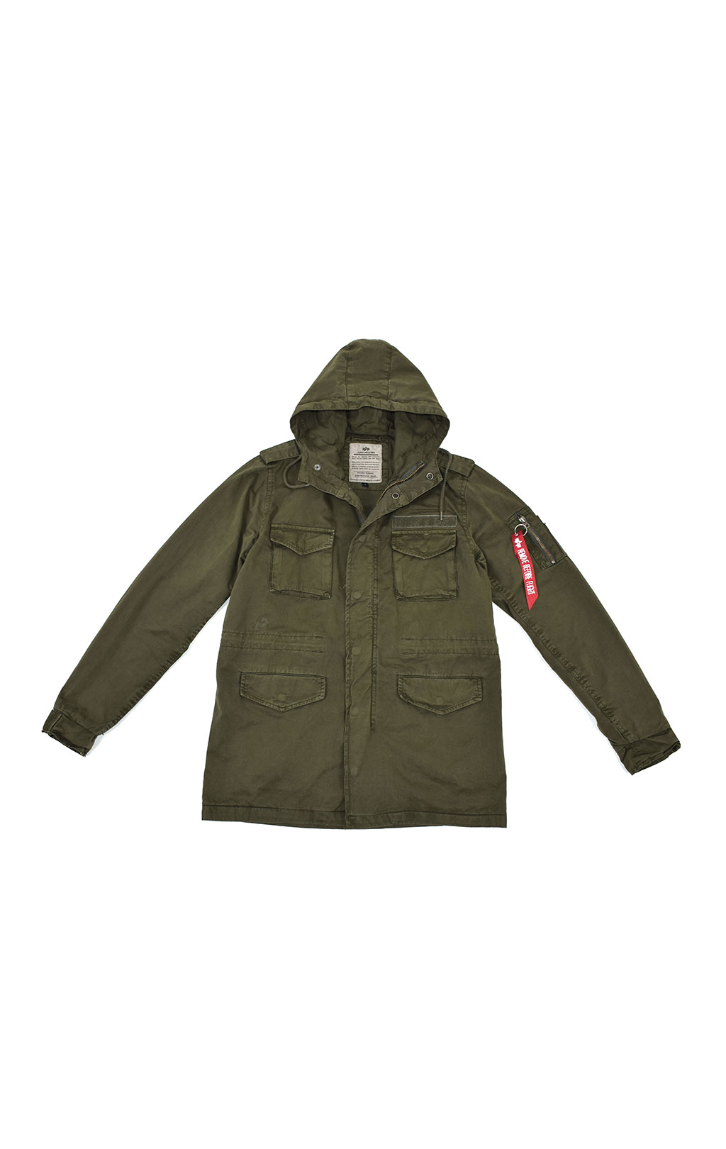 Ветровка ALPHA INDUSTRIES HUNTINGTON HOOD M-65 dark olive 