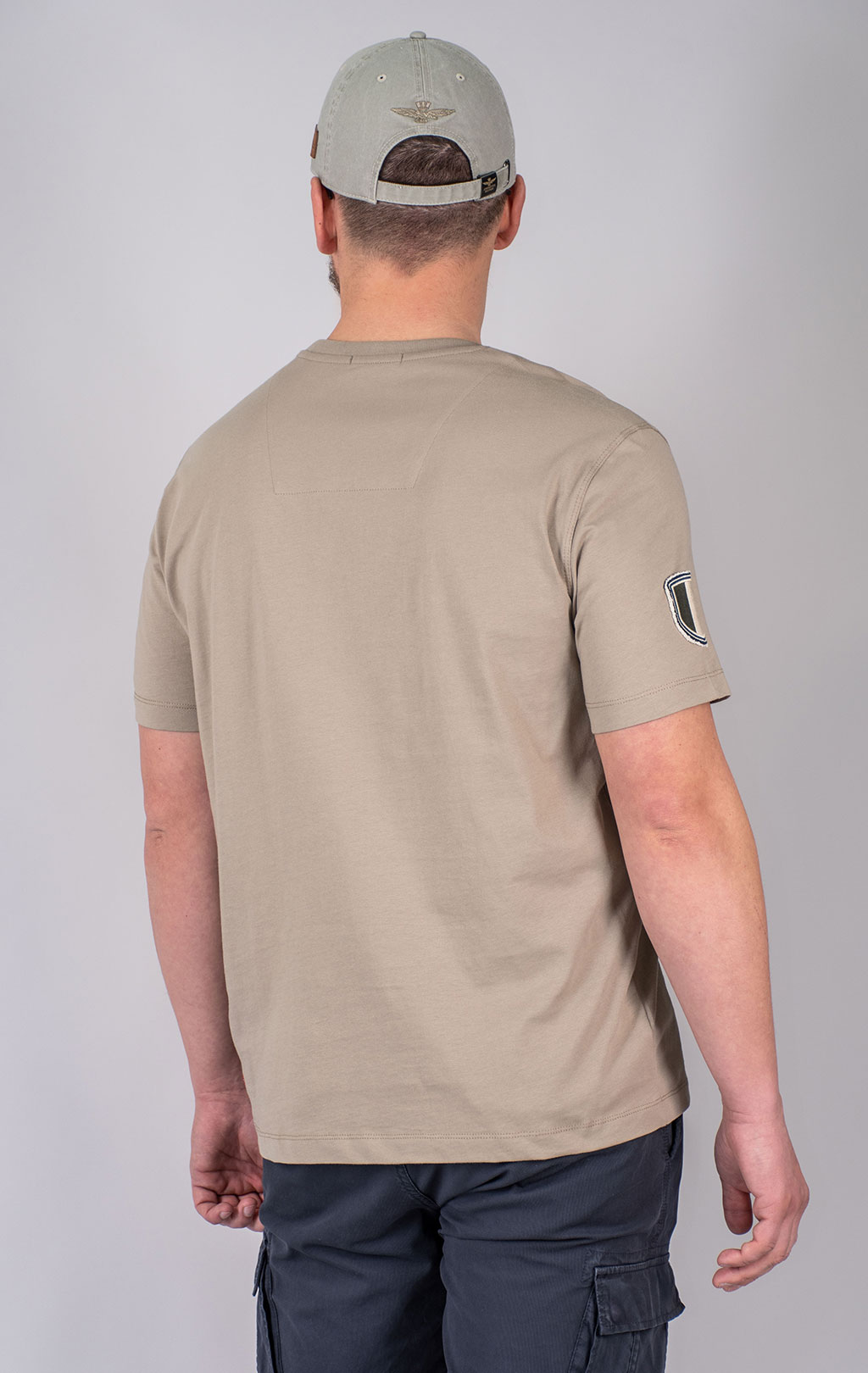 Футболка AERONAUTICA MILITARE SS 25 m/BD dune beige (TS 2411) 