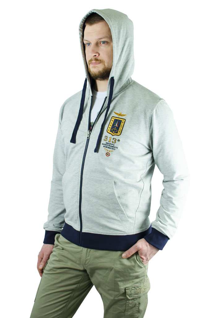 Ветровка AERONAUTICA MILITARE REVERSIBLE grigio melange/blue (AF 201) 