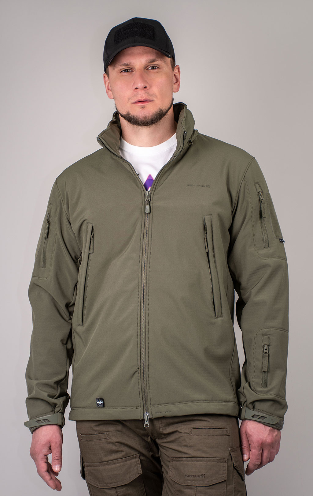 Куртка тактическая softshell Pentagon мембрана ARTAXES Soft Shell olive 06 08011 