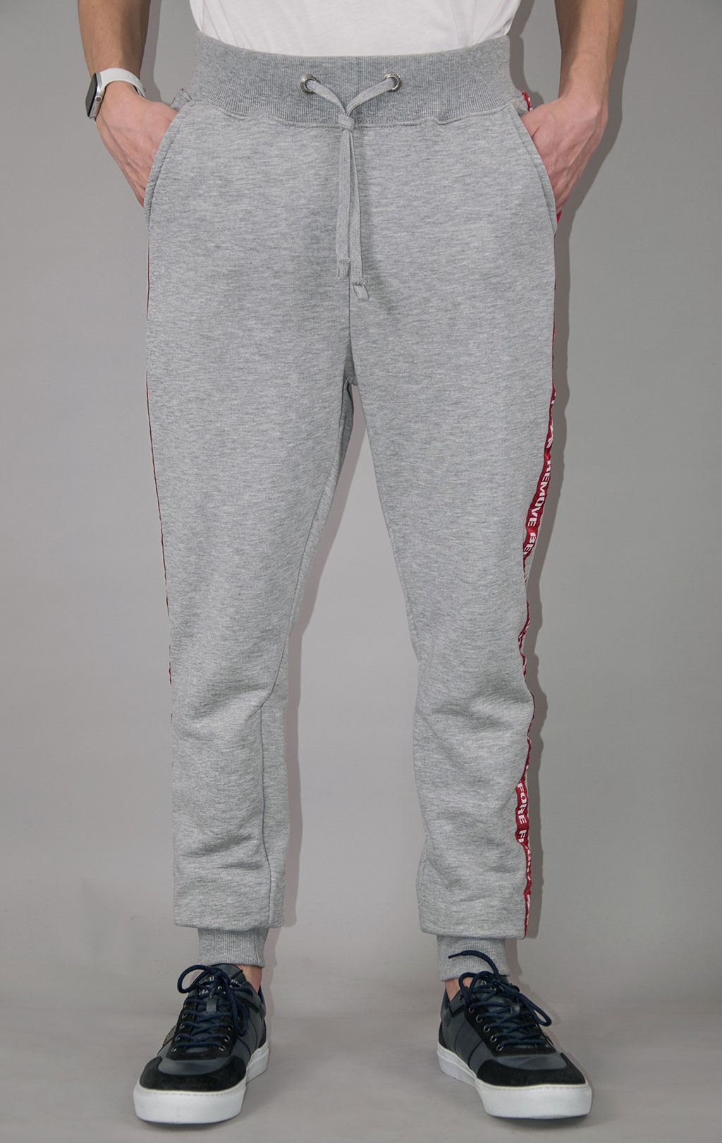 Брюки спортивные джоггеры ALPHA INDUSTRIES RBF TAPE JOGGER grey heather 