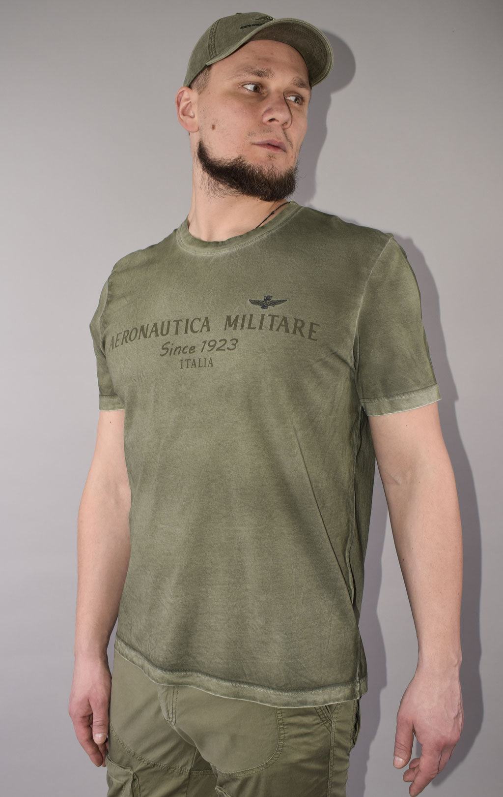 Футболка AERONAUTICA MILITARE big size SS 23/IN verde (TS 2073) 
