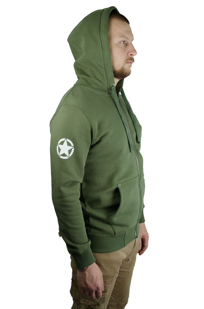 Толстовка ALPHA INDUSTRIES ARMY ZIP HOODY sage green 