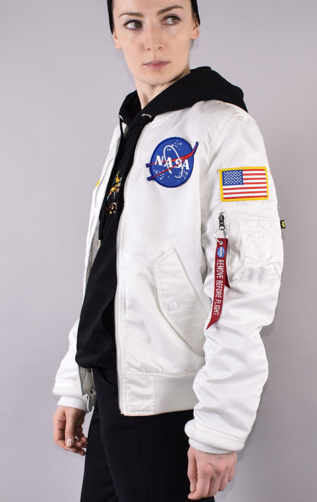 Ветровка ALPHA INDUSTRIES L-2B NASA white 