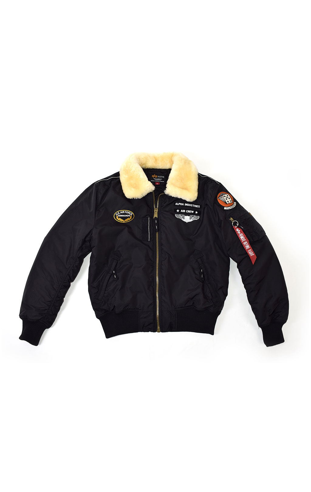 Куртка-пилот ALPHA INDUSTRIES INJECTOR-III AIR FORCE black 