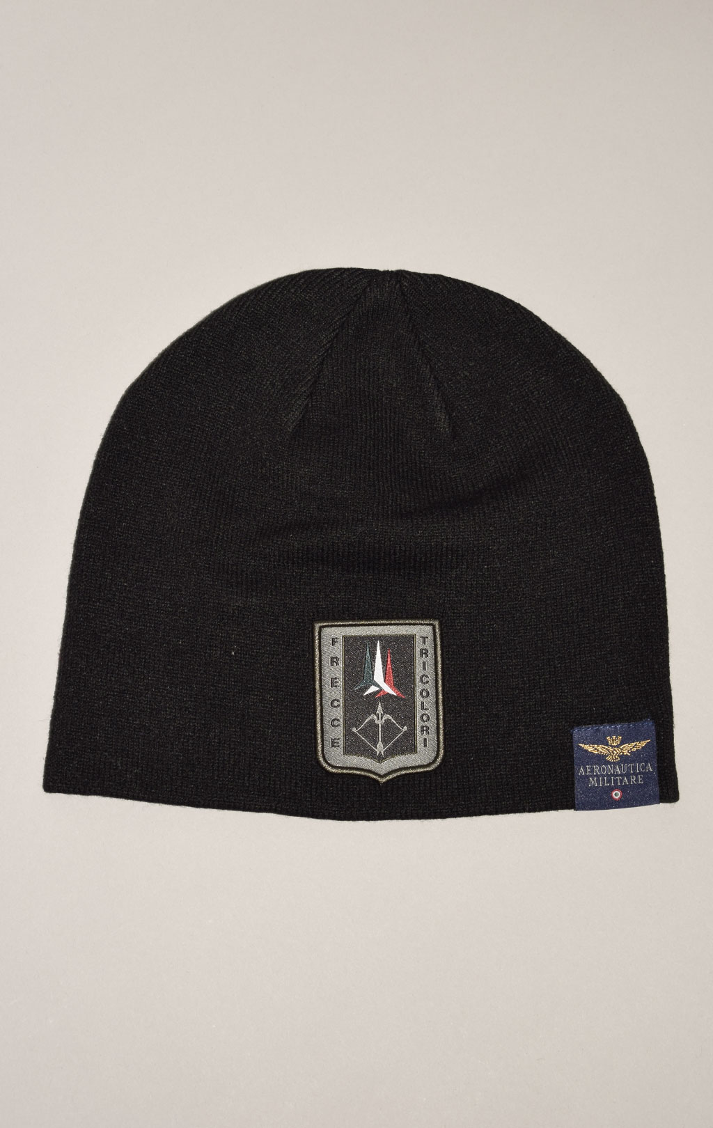 Шапка вязаная AERONAUTICA MILITARE FW 23/24/CN black (CU 036)