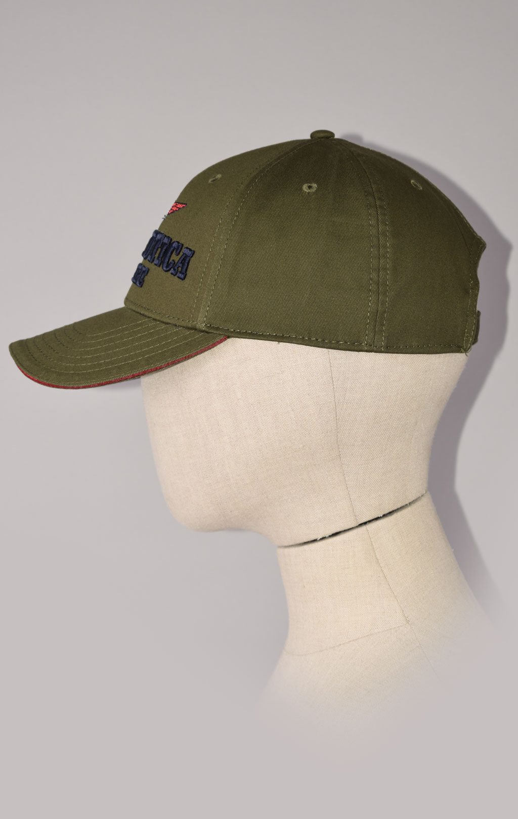 Бейсболка AERONAUTICA MILITARE SS 23/CN verde militare (HA 1136) 