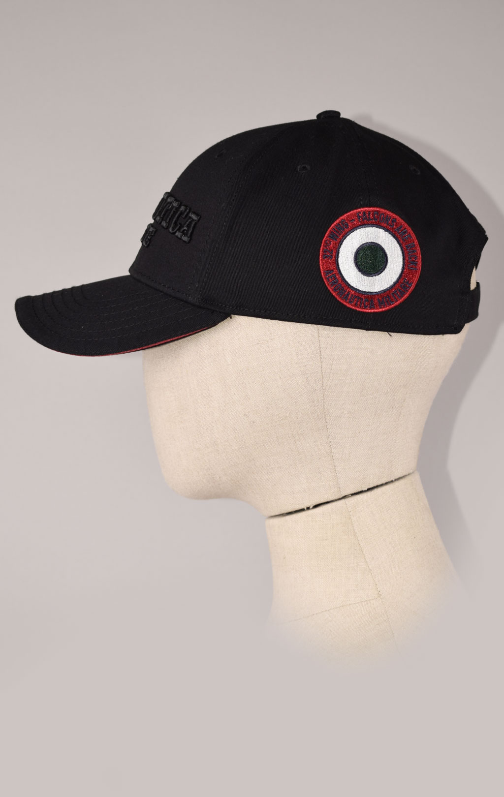 Бейсболка AERONAUTICA MILITARE FW 22/23/CN jet black (HA 1115)