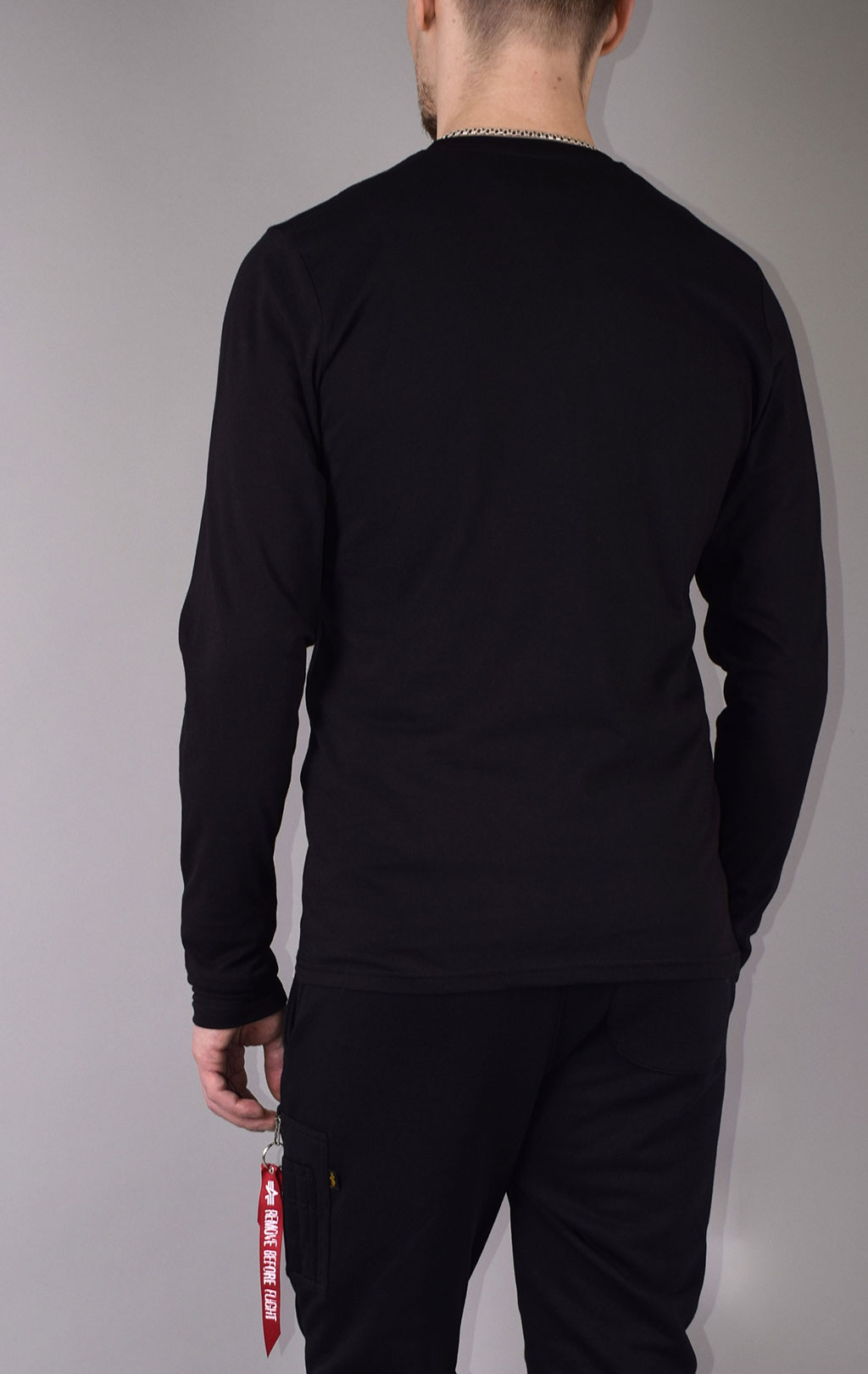 Лонгслив ALPHA INDUSTRIES BASIC LS black 