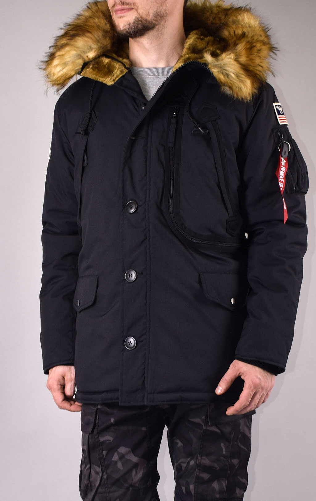 Аляска ALPHA INDUSTRIES POLAR black 