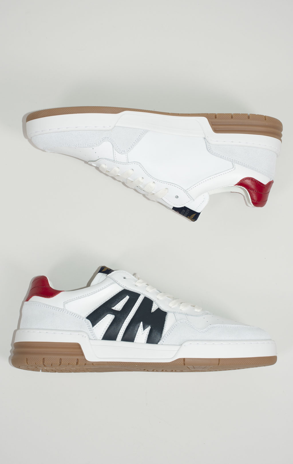 Сникеры AERONAUTICA MILITARE SS 25 m/PT off white/tango red/blue navy (SC 300) 