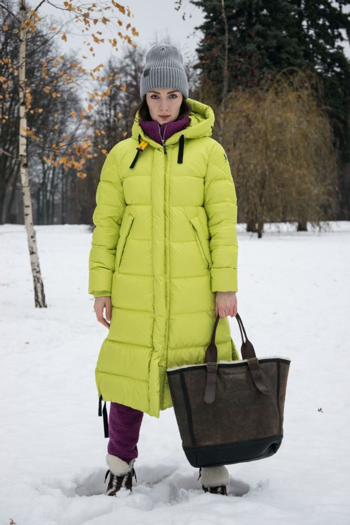 Женское пальто пуховое PARAJUMPERS MUMMY FW 22-23 citronelle