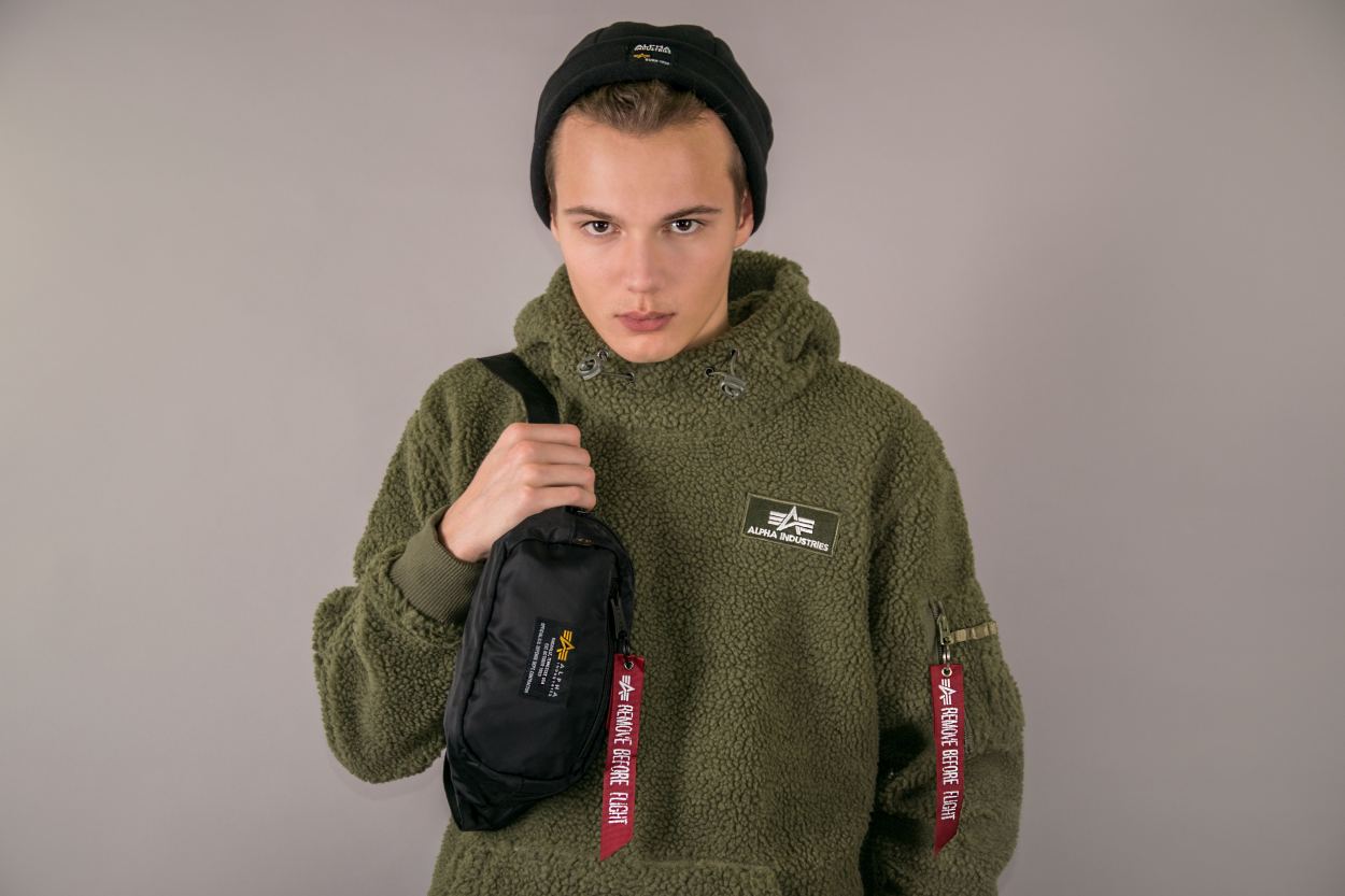 Толстовка ALPHA INDUSTRIES TEDDY HOODY sage green фото 3