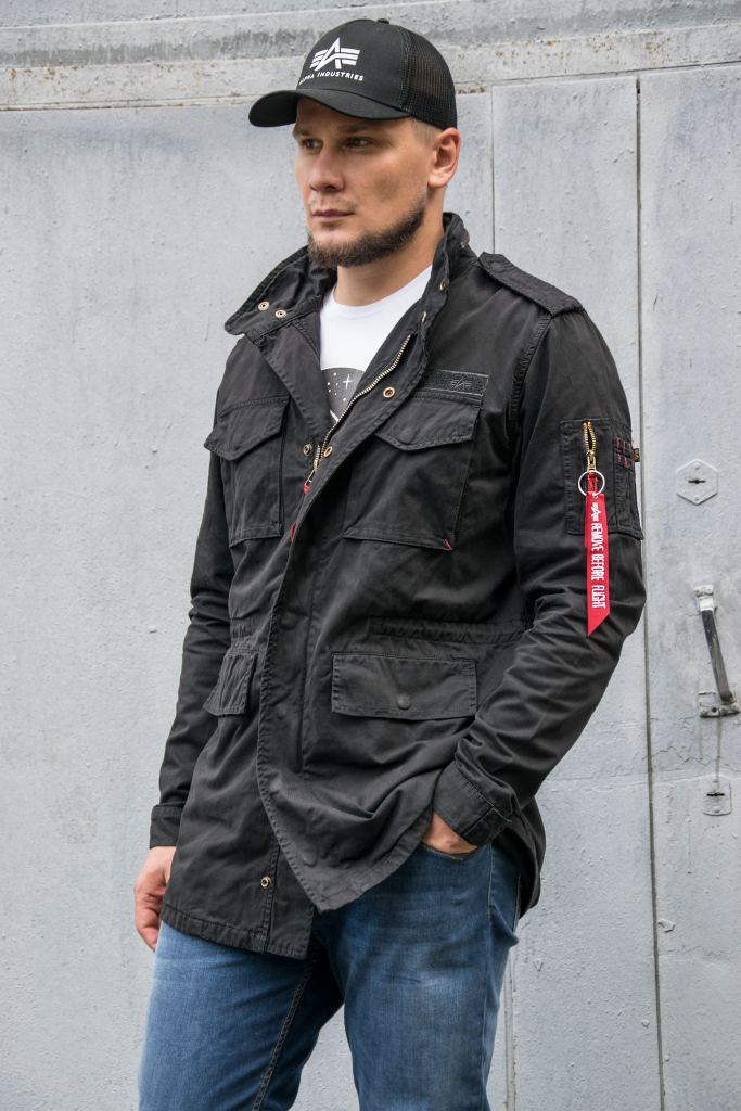 Ветровка ALPHA INDUSTRIES HUNTINGTON M-65 black фото 1