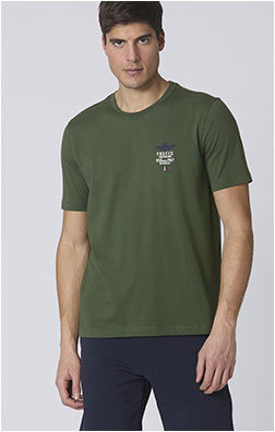 Футболка AERONAUTICA MILITARE SS 24/BD seaweed green (TS 2062)