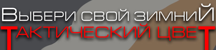 Выбери свой зимний тактический цвет Выбери свой зимний тактический цвет