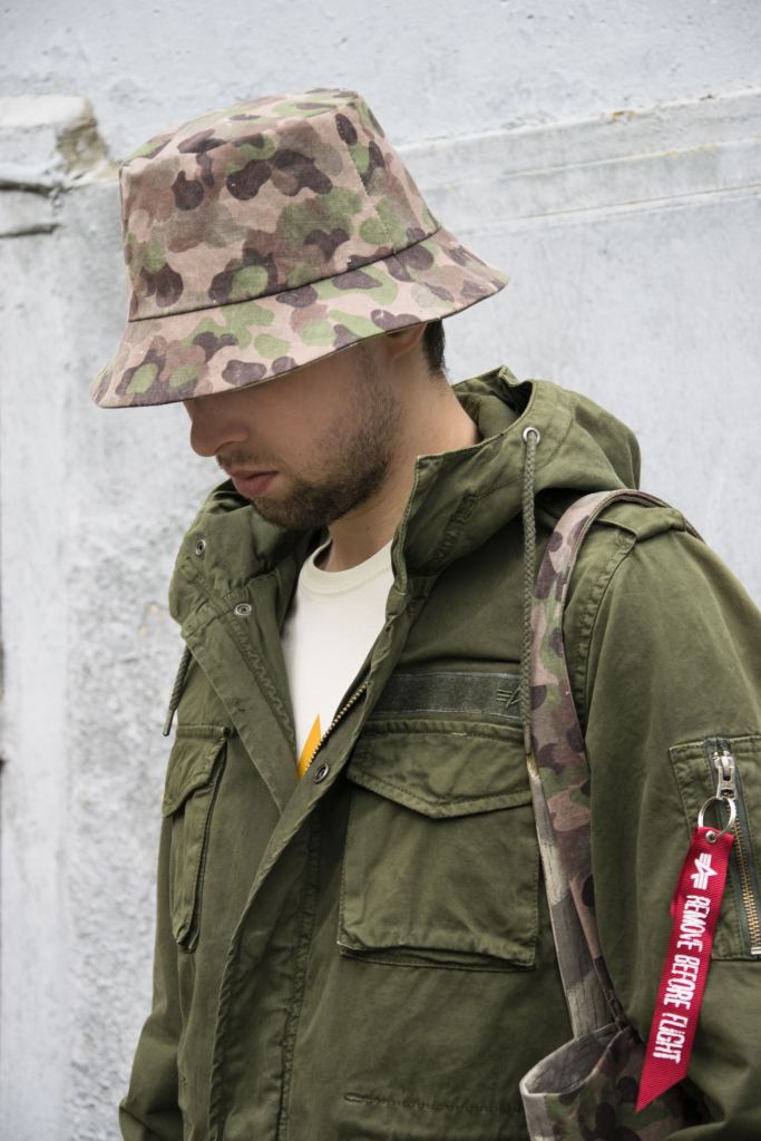 Двусторонняя винтажная панама AUSTRIA camo