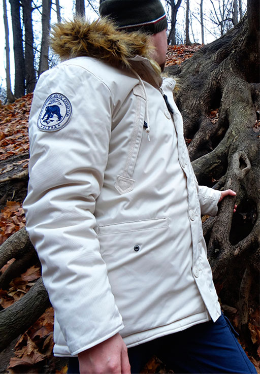 Аляска мужская ALPHA INDUSTRIES POLAR WHITE OFF