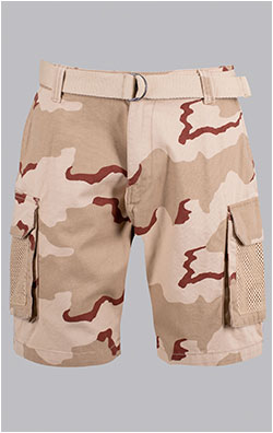 Шорты карго ALPHA INDUSTRIES MESH UTILITY SHORT CAMO desert camo 91
