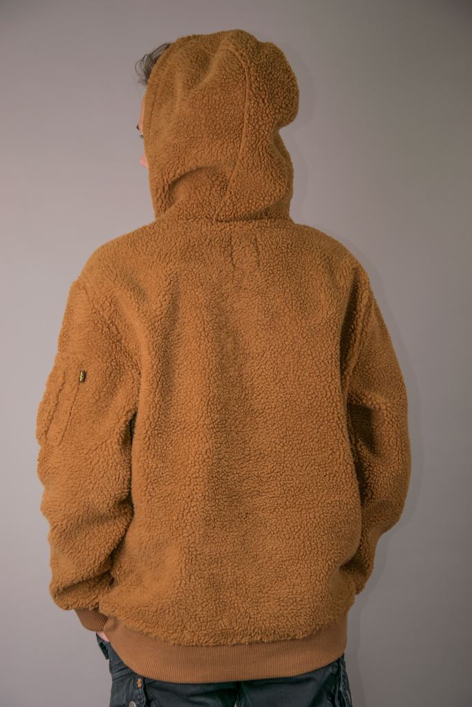 Толстовка ALPHA INDUSTRIES TEDDY HOODY camel (4).jpg