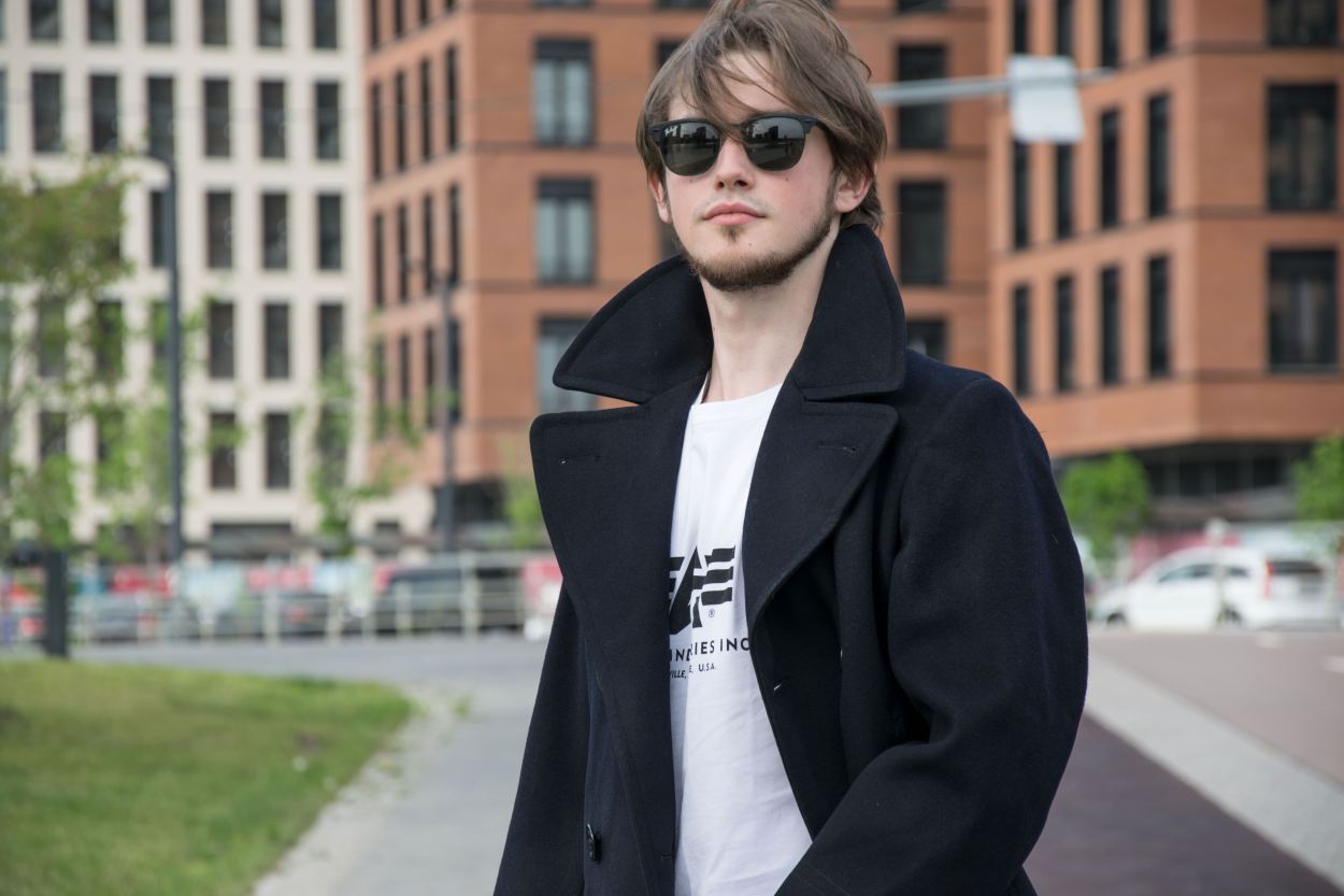 Бушлат морской армейский KERSEY PEACOAT black б/у США фото 1 Бушлат морской армейский KERSEY PEACOAT black б/у США фото 1