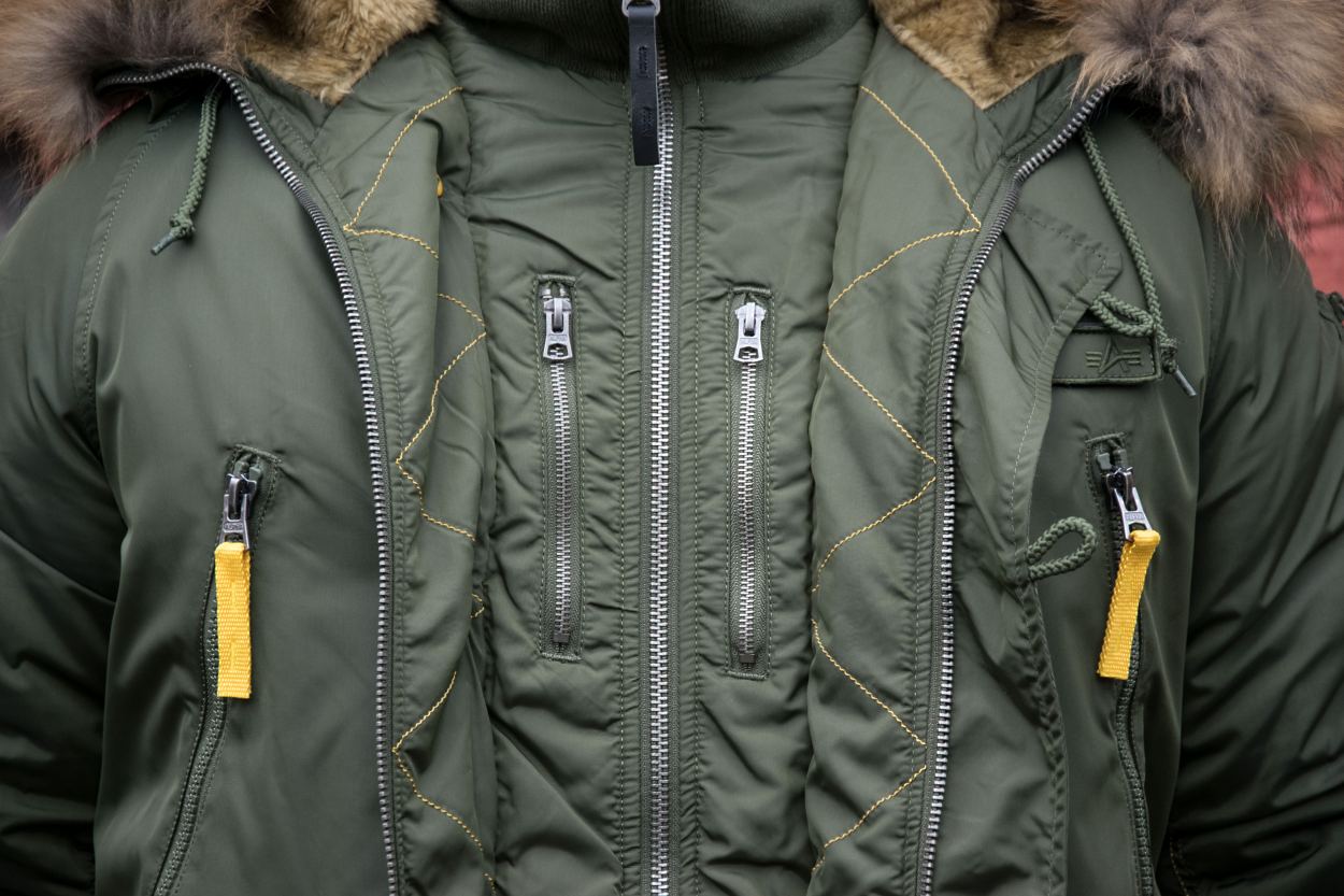 Аляска ALPHA INDUSTRIES PPS N-3B натур. мех dark green