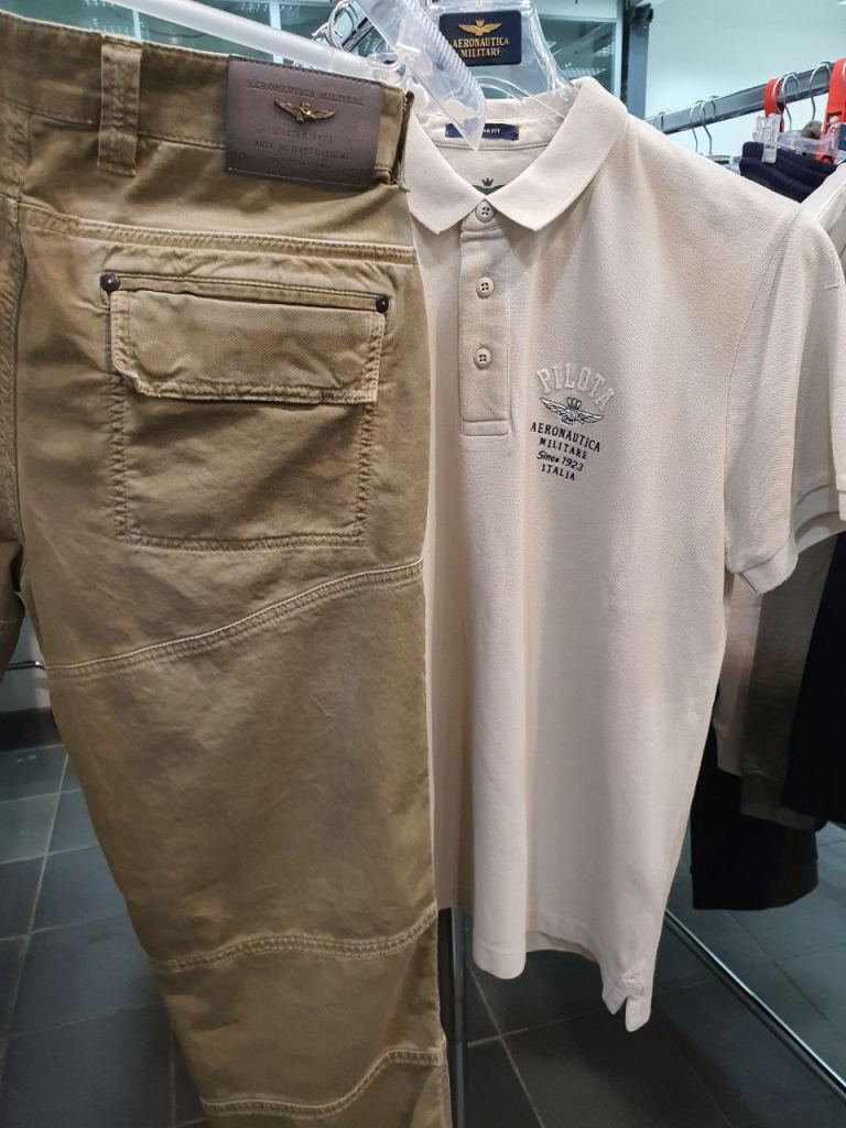 Новые мужские брюки-карго с нашивками Aeronautica Militare SS23