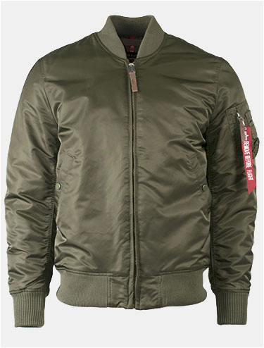 Бомбер ALPHA INDUSTRIES MA-1 VF 59 LONG dark green