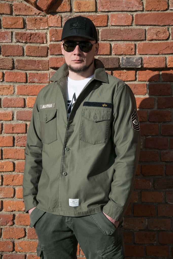 Ветровка ALPHA INDUSTRIES DECO FATIGUE SHIRT JACKET SS 22 m M-65 olive