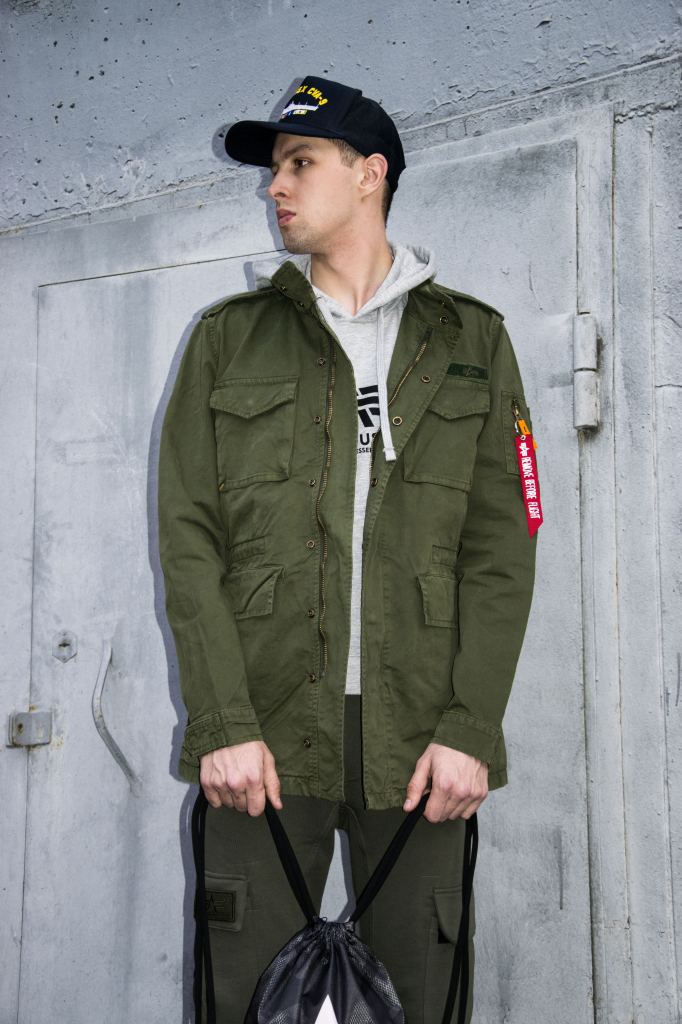 Металлическая молния ветровки M 65 Alpha Industries