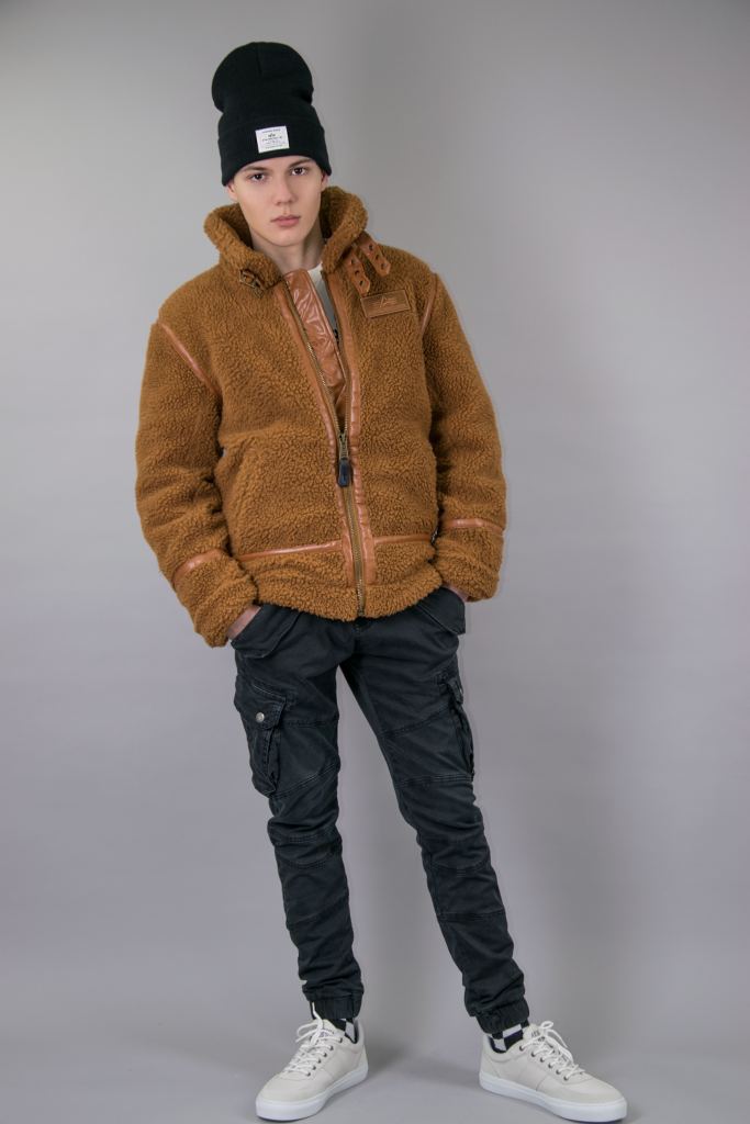 Куртка-пилот ALPHA INDUSTRIES B3 TEDDY camel фото 2