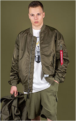 Ветровка ALPHA INDUSTRIES GEN-II FLIGHT JACKET L-2B SS 23 m OG-107 green